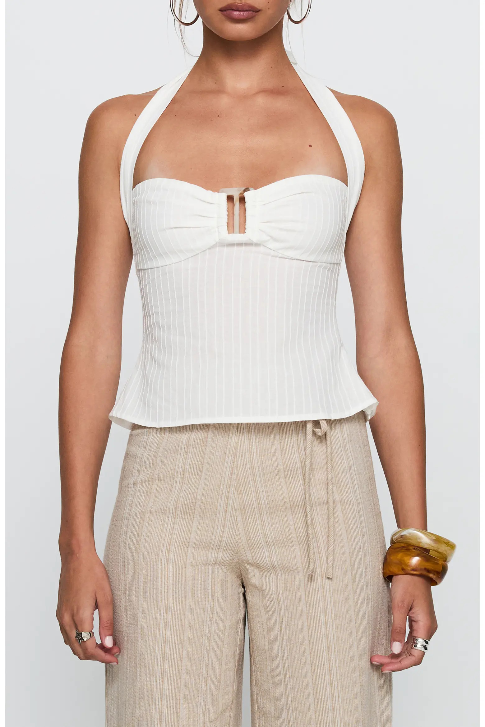 Isabetta Cotton Halter Top (Women) | Nordstrom | Nordstrom