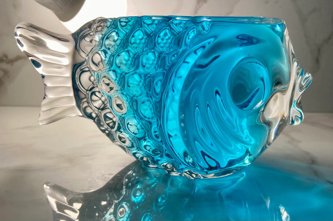 Fish Tiki Glass Bowl Candy Dish Ice Cream Bowl Dip Dish - Etsy | Etsy (US)