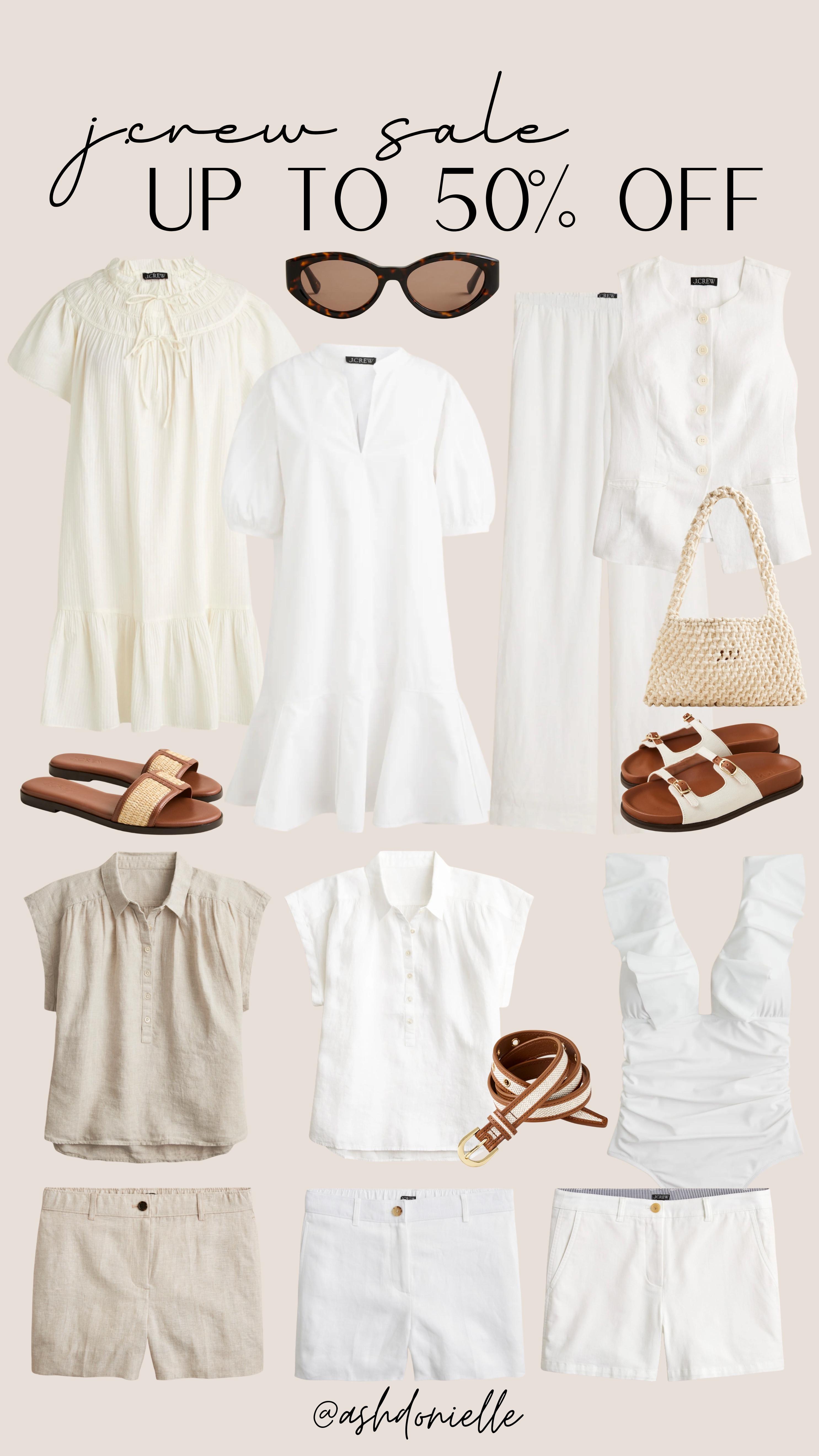 J.Crew up to 50% OFF Memorial Day Weekend Sale

spring sandals
summer sandals
woven bags
beach totes
statement earrings
layered necklaces
sunglasses for women
wide brim hats
women’s swimsuits
two piece swimsuits
high waisted bikini
summer cover ups
denim shorts
linen shorts
two piece sets
floral sundress
casual summer dress
summer denim
white jeans
vacation outfits

#LTKStyleTip #LTKSaleAlert #LTKSeasonal