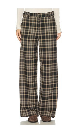 Relaxed Plaid Trouser in Plaid | Revolve Clothing (Global)