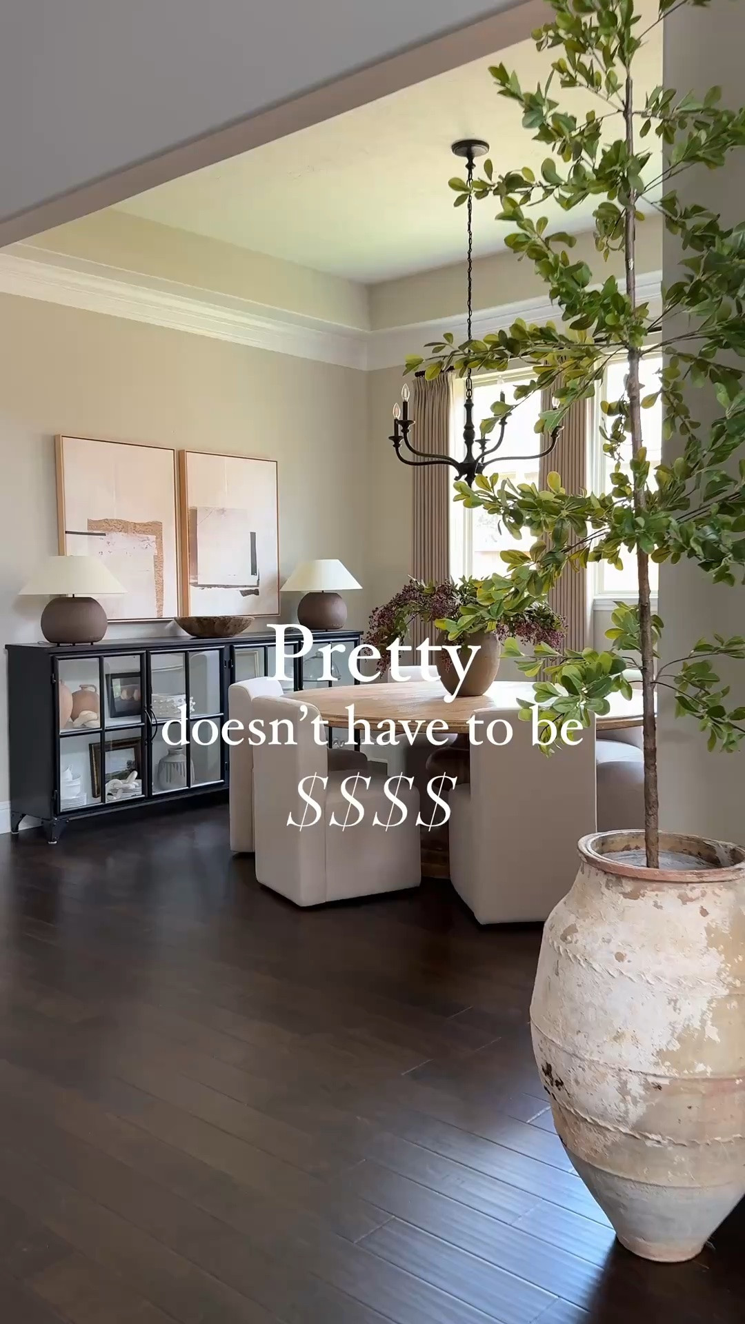 dining room styling, affordable home decor, budget-friendly decorating ideas, neutral home aesthetic, modern organic dining room, home decor on a budget, elegant home styling ideas

#LTKHome #LTKstorytime