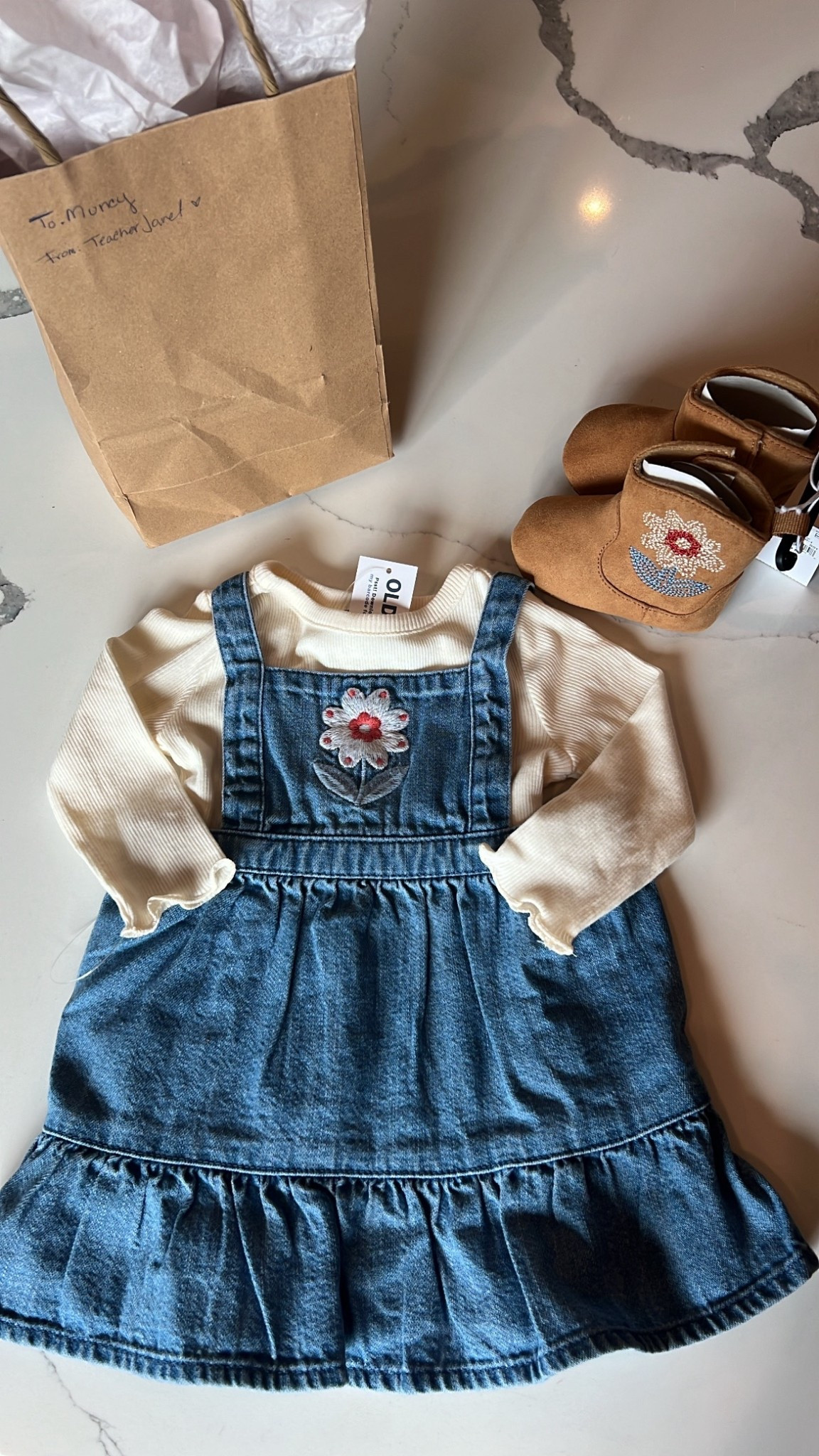 Still can’t ever get over little tiny baby clothes 🥹🌼 thank you to one of our fav family room teachers for the sweet gift 🩷

#LTKKids #LTKBaby #LTKStyleTip