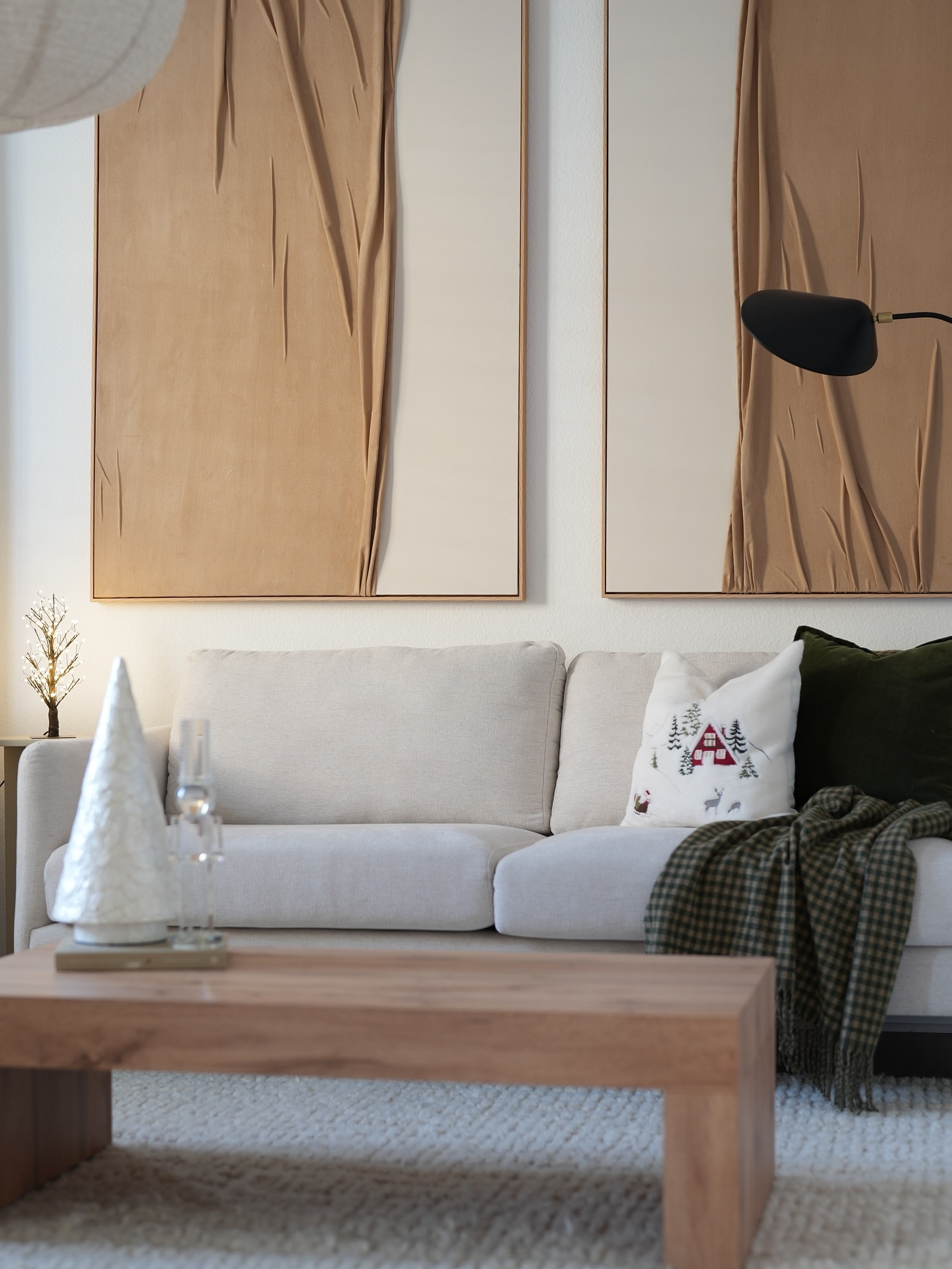 AD | Recently added a few beautiful pieces from @article to our home, and they made the perfect backdrop for our cozy Christmas decor this year. 
I love how the modern lines and warm tones blended so effortlessly with the holiday touches around the house.

Everything is linked on my LTK for easy shopping, and I’ve listed each piece below so you can find your favorites.
Tap the link in my bio to explore! 🎄✨

- Pieces featured:
- Hanson Sofa 
- Monroe Floor Lamp 
- Accent Chair 
- Kaye Table Lamp
- Camil Velvet Pillow 
- Heidi Modular Wall Desk 
- Heidi Modular Shelving 
- Williams Wall Mirror 

#ourarticle