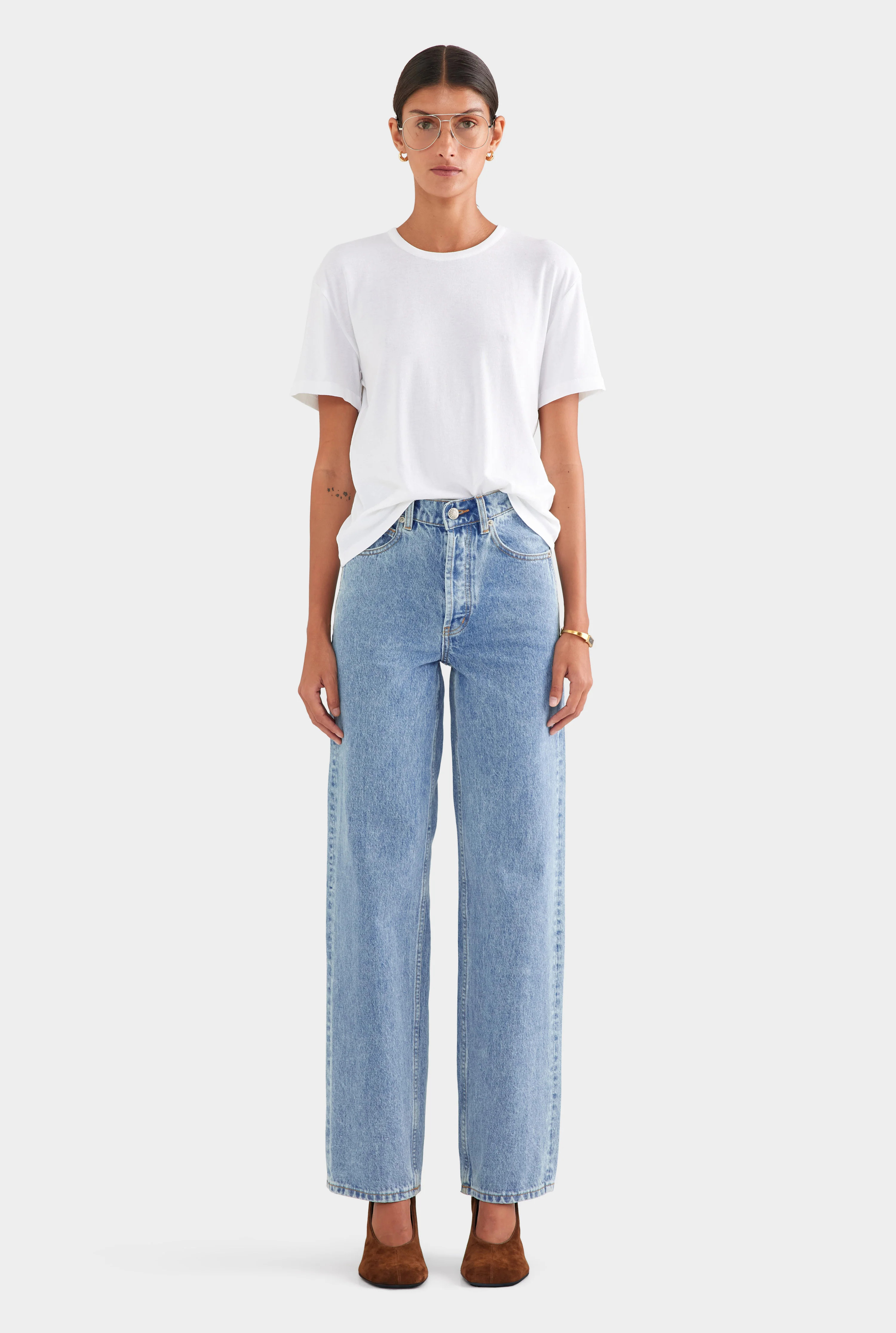 Womens Straight Leg Jean Light Blue | Venroy | Venroy AU