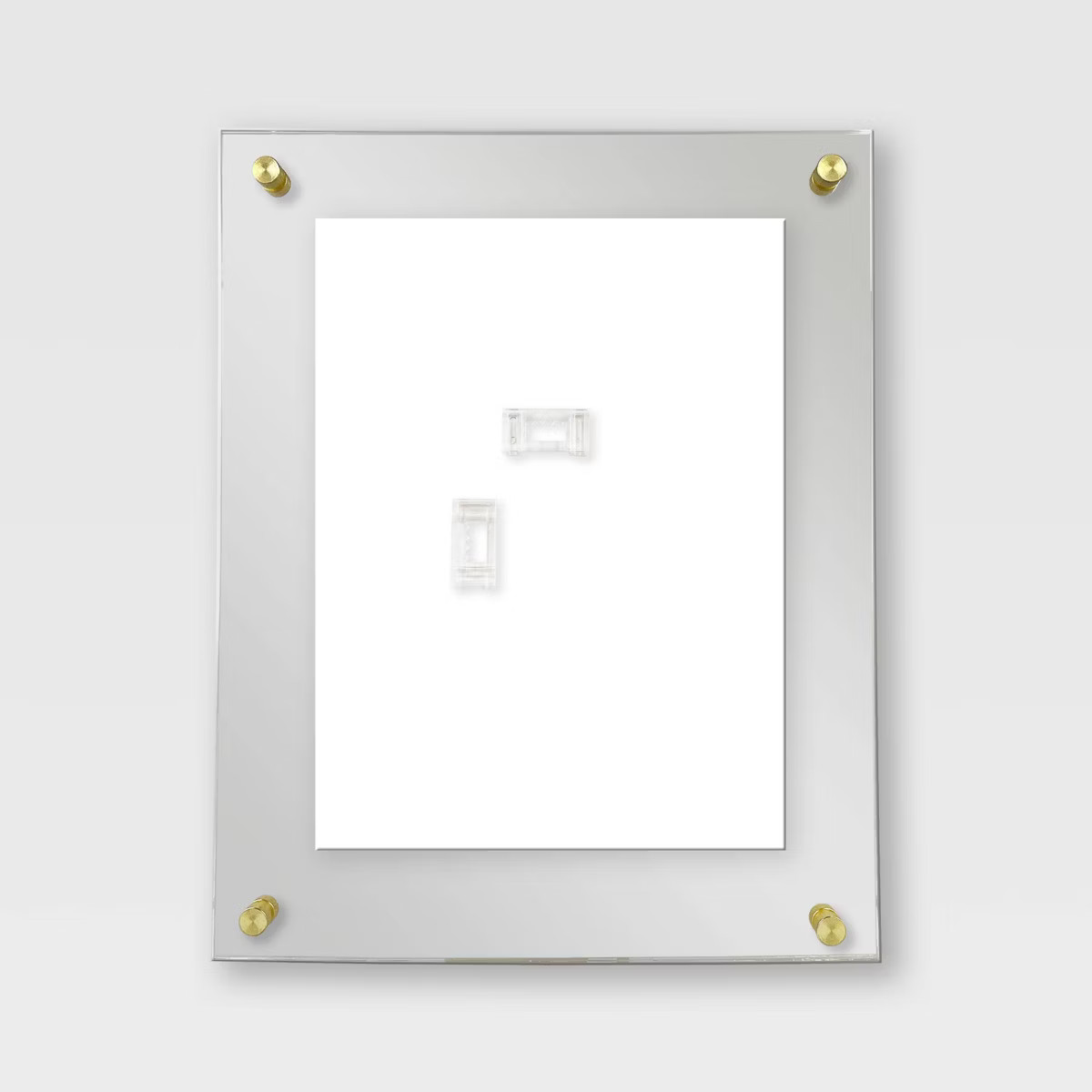 11" x 14" Acrylic Frame Clear - Threshold™: Modern Wall Mount, Brass Hardware | Target