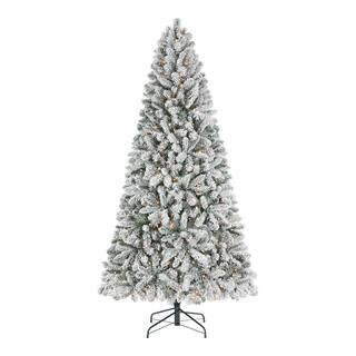Home Accents Holiday 7.5 ft. Alta Flocked Christmas Tree 22GU75002 - The Home Depot | The Home Depot