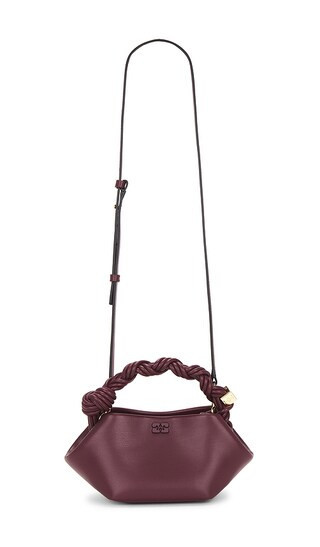 Ganni Bou Mini Bag in Burgundy. Size all. | Revolve Clothing (Global)