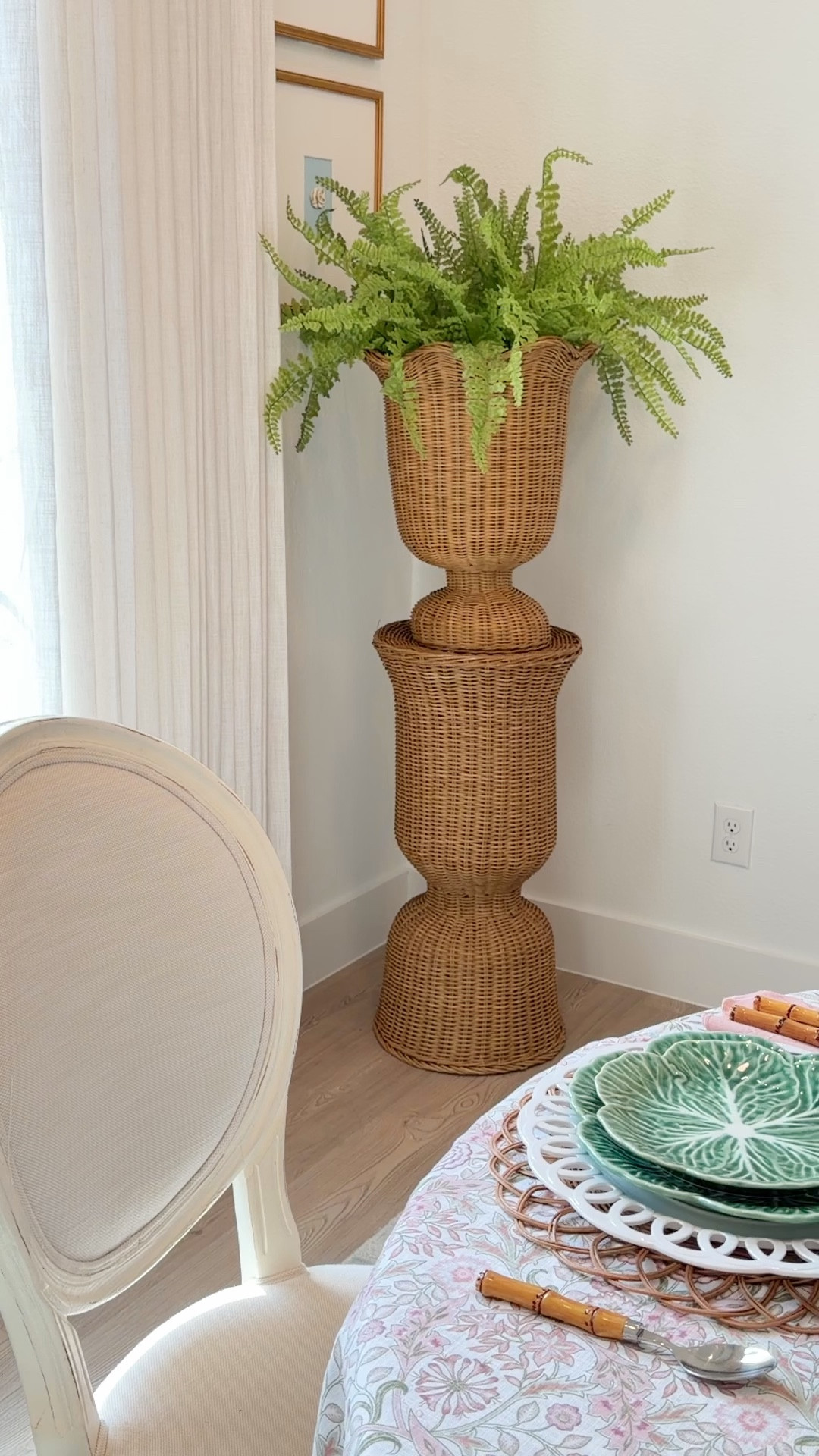 Rattan urn and pedestal stand, spring decor 


#LTKSeasonal #LTKSaleAlert #LTKHome