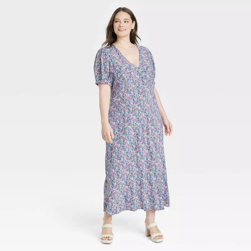 Women's Puff Short Sleeve Dress - A New Day™ | Target