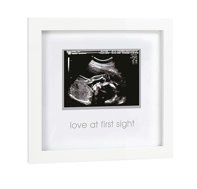 Pearhead Love at First Sight Sonogram Picture Frame, Baby Ultrasound Photo Frame, Baby Nursery D... | Amazon (US)