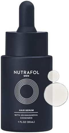 Nutrafol Men's Hair Serum, Clinically Tested to Support Visibly Thicker Hair and Scalp Coverage, ... | Amazon (US)