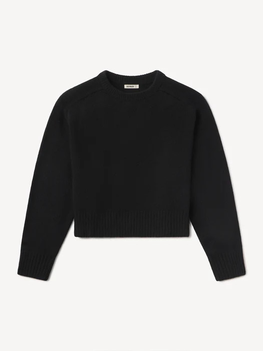 Black California Cashmere Classic Crew - Buck Mason- Modern American Classics | Buck Mason