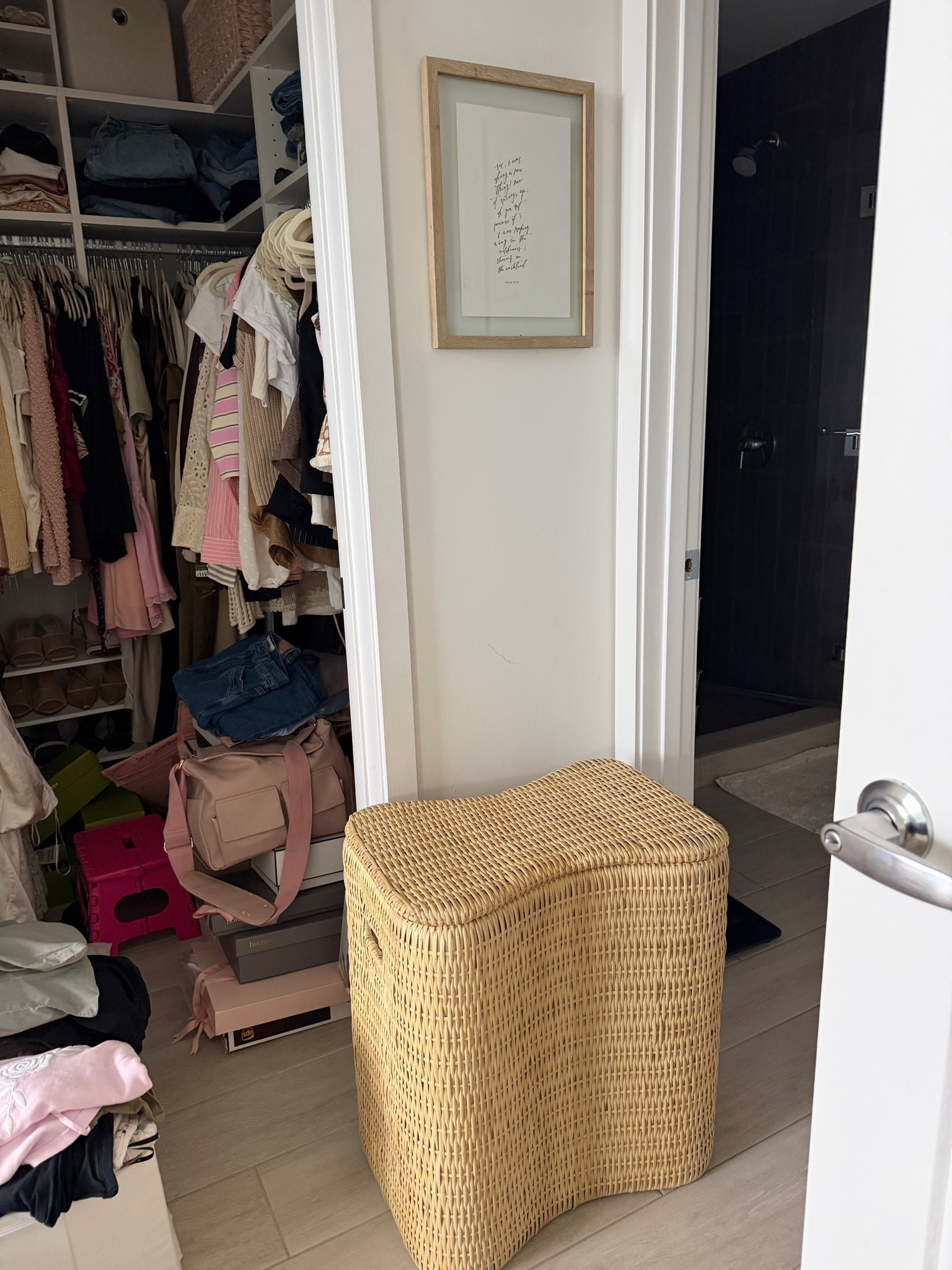Finally upgraded my laundry hamper and it makes such a difference 🤍 The woven texture adds warmth while keeping my bedroom feeling clean and organized. Perfect if you're looking for a neutral laundry hamper, rattan storage, or elevated bathroom organization.

#LTKHome #LTKmorningroutine #LTKdayinmylife