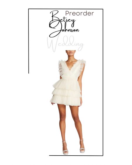 Perfect for a bride to be! Gorgeous Betsey Johnson dress for an engagement party, bridal shower, bachelorette party, or after party. Preorder today. 

#LTKstyletip #LTKSeasonal #LTKwedding