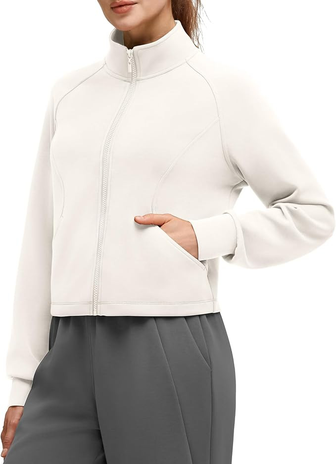 G4Free Smoofit Modal Soft Women's Zip Up Jackets Mock Neck Casual Sweatshirts Athletic Workout To... | Amazon (US)