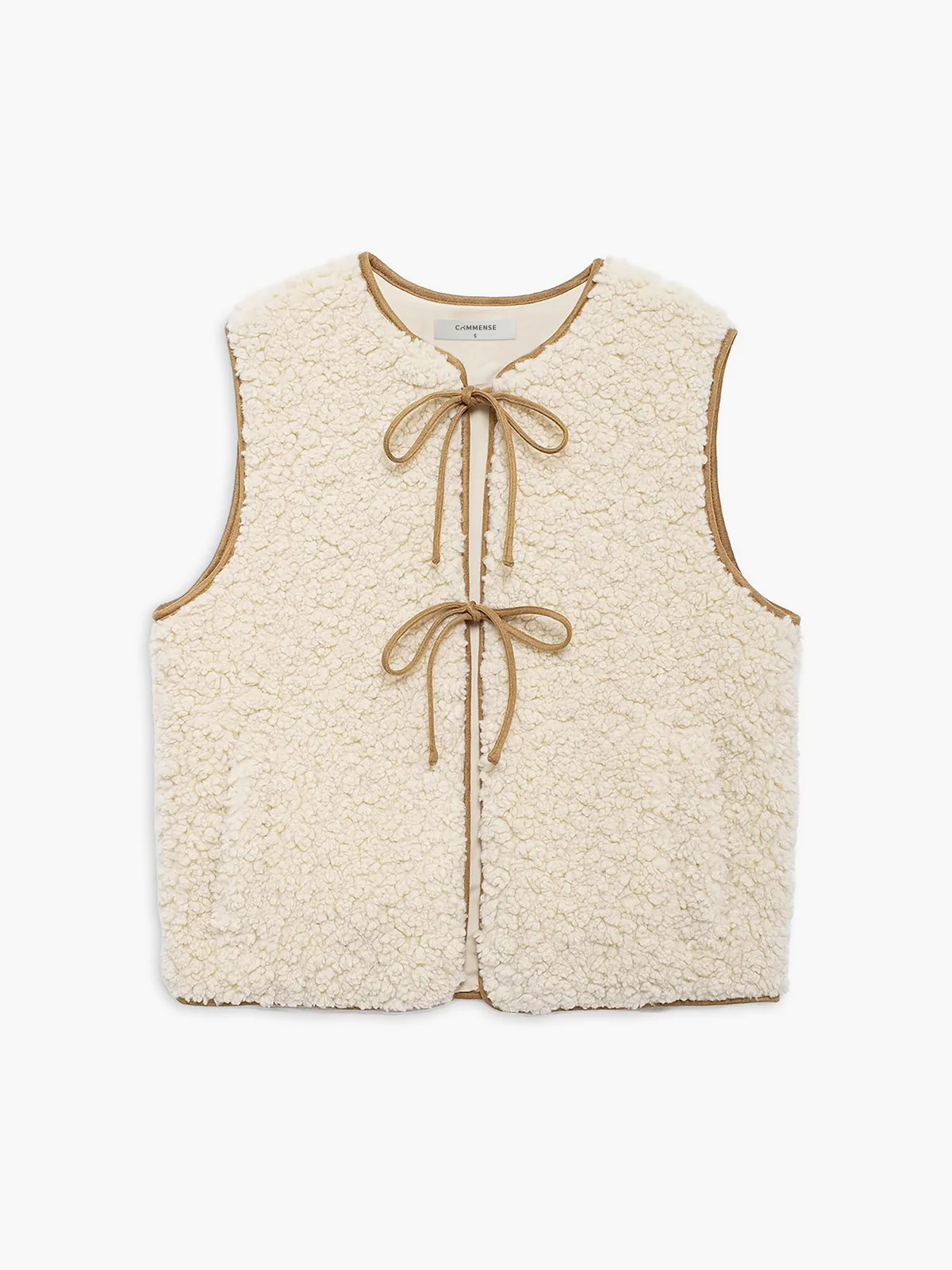 Lace Up Fleece Vest | Commense