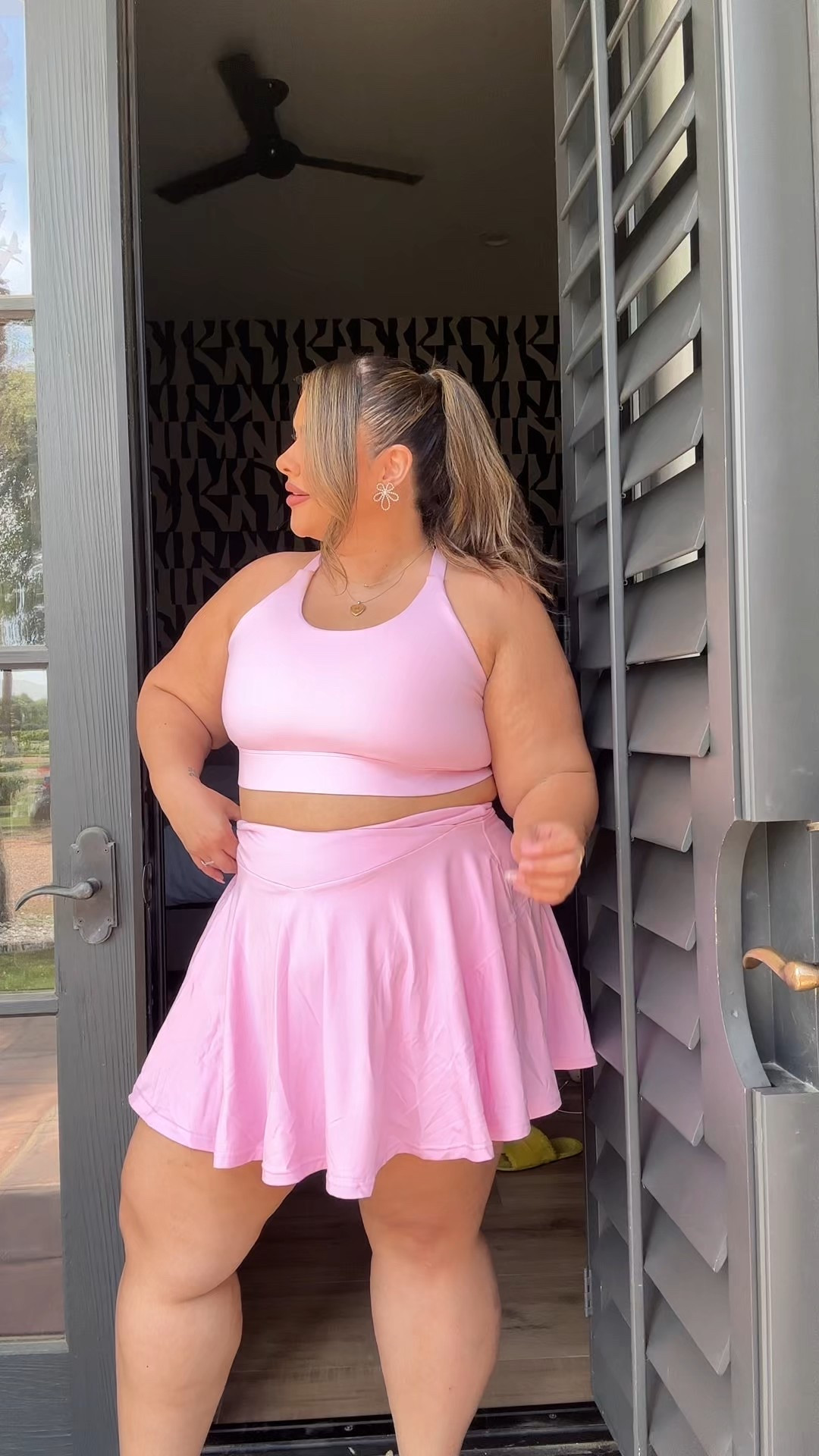 workout set for pickle ball 🎀👟🎾 wearing size XXL on both!!

#LTKActive #LTKMidsize #LTKPlusSize