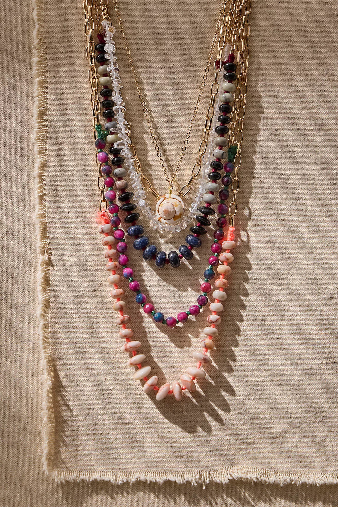 Hailee Semiprecious Beaded Necklace | Free People (Global - UK&FR Excluded)