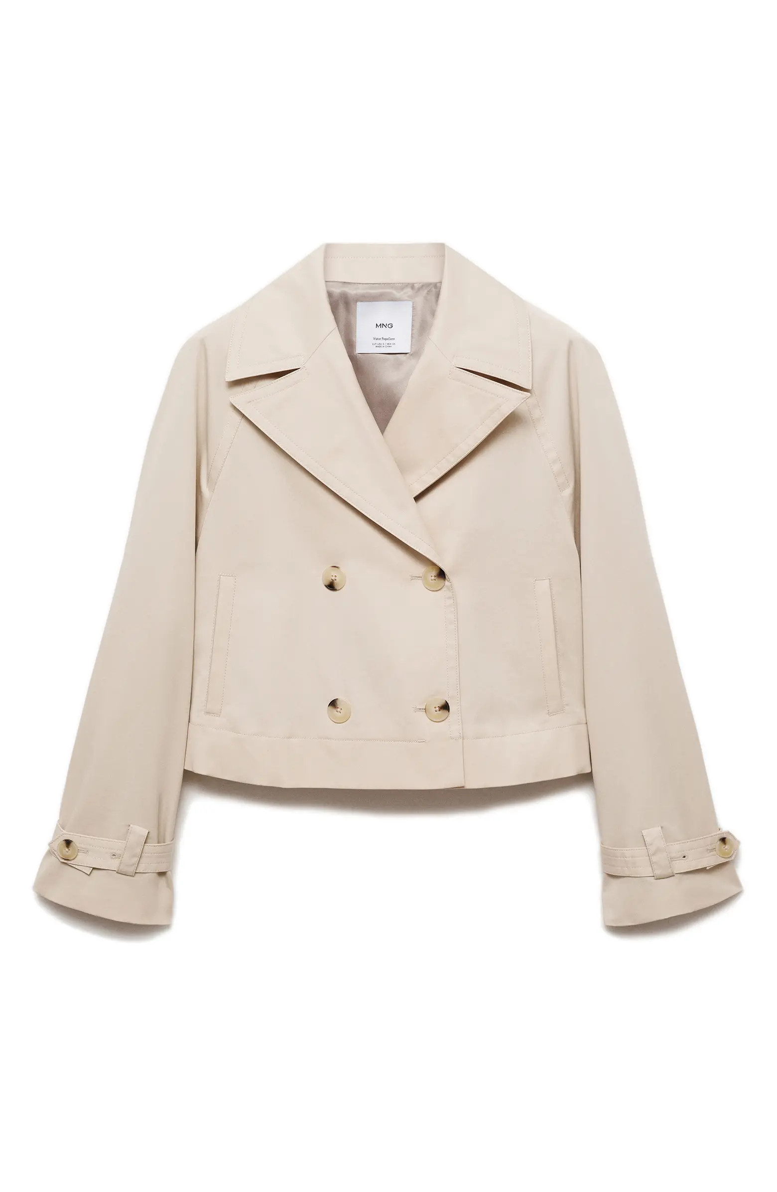Double Breasted Crop Trench Coat | Nordstrom