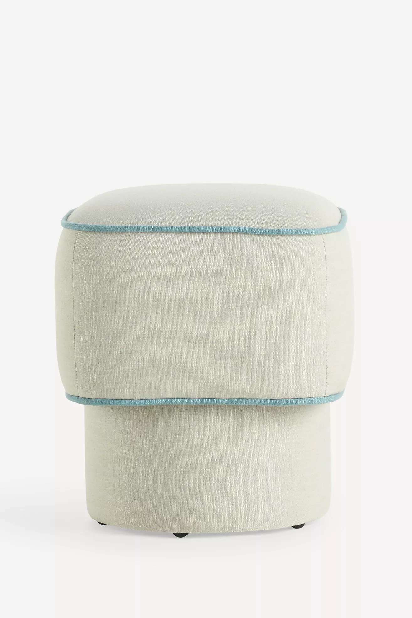 Modella Performance Linen Ottoman | Anthropologie (US)