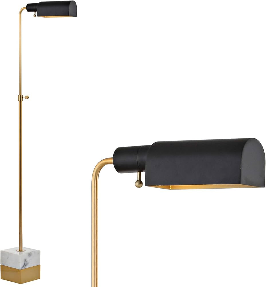 JONATHAN Y JYL3029A Iva 56.5" Adjustable Brass Library LED Floor Lamp Contemporary,Transitional,M... | Amazon (US)