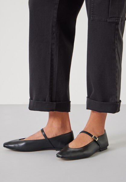 Maeva Mary Jane Leather Flats | Hush UK