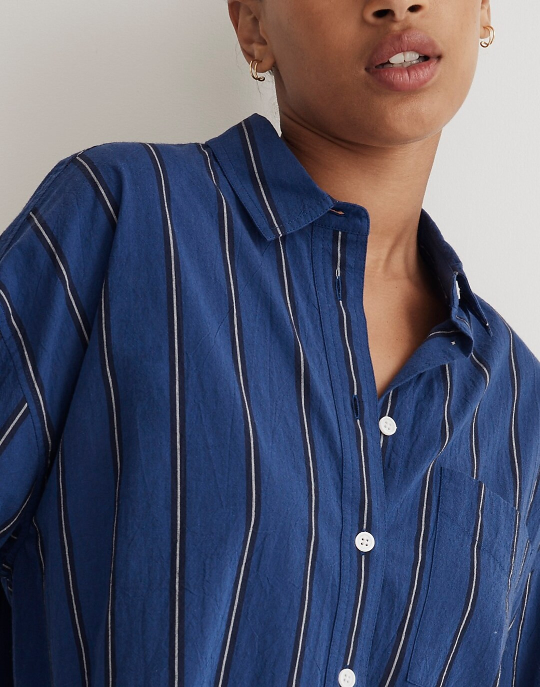 The Signature Poplin Oversized Shirt | Madewell