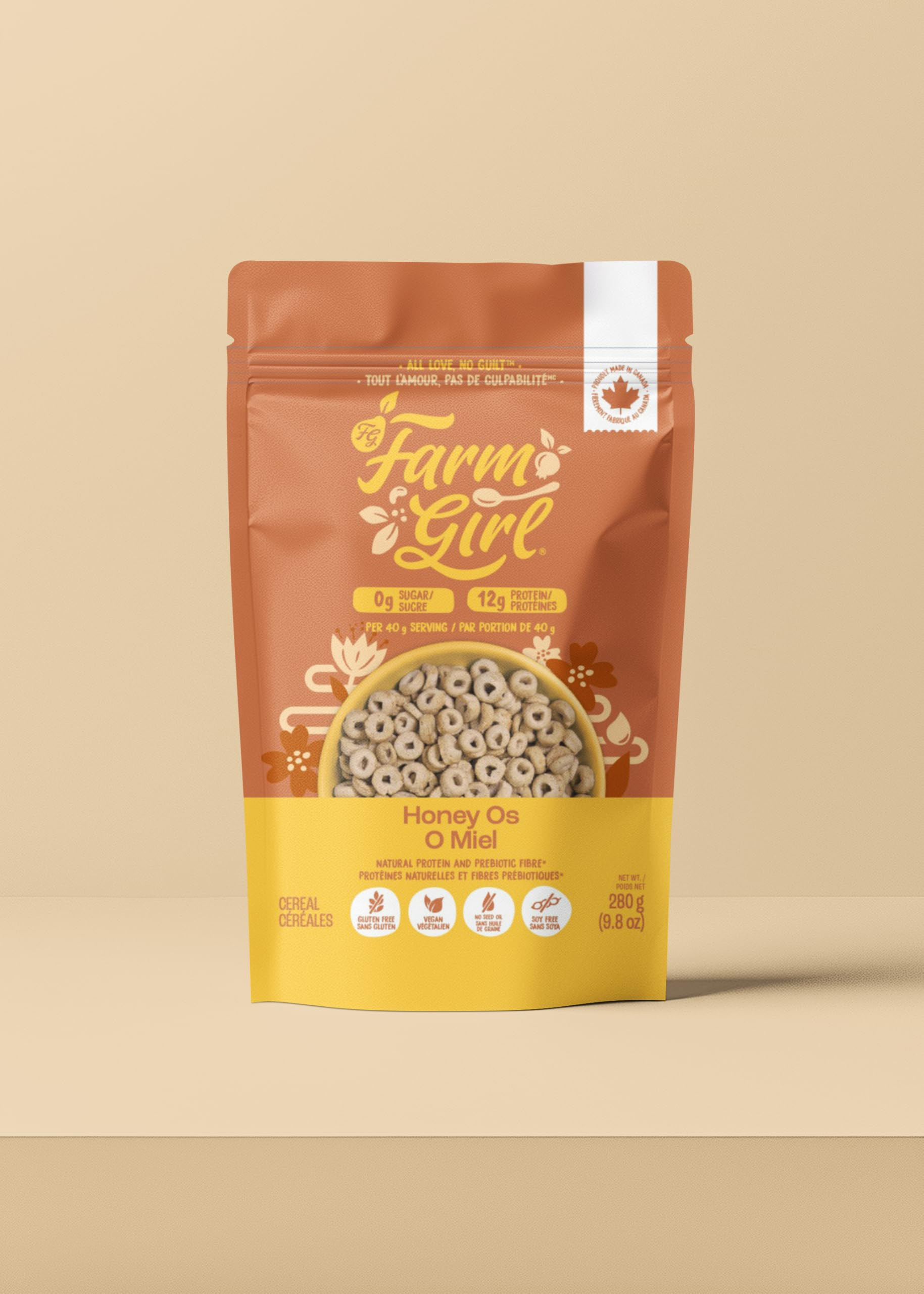 Farm Girl - Honey Nut Os Artistian Keto Cereal - Low Carb, Non-GMO, Gluten Free, Low Sugar, Zero ... | Amazon (CA)