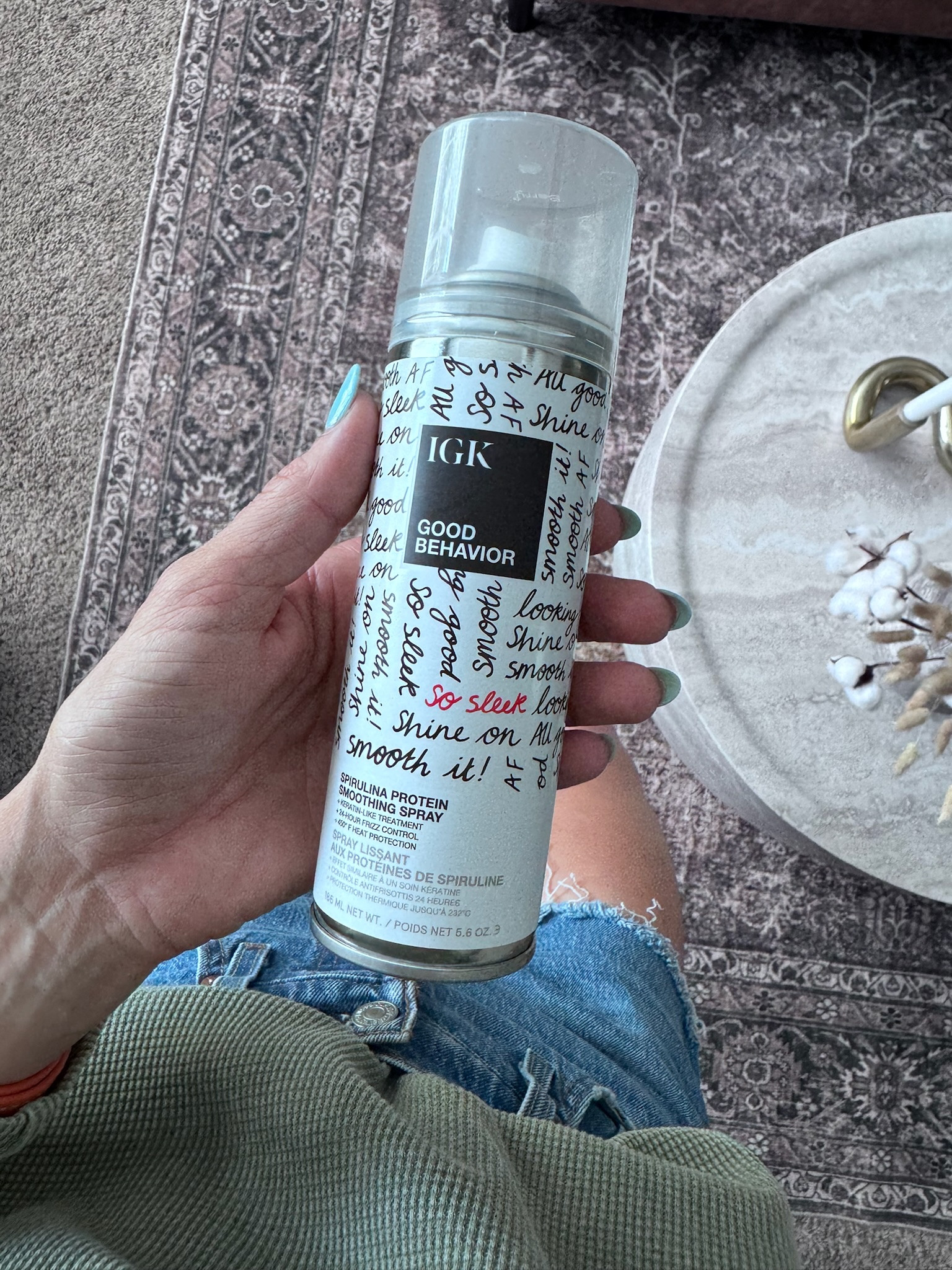 I’m not one to use hair products often, but this IGK Good Behavior Smoothing Spray is an absolute game changer. 🙌 It leaves my hair so sleek, shiny, and smooth without weighing it down—plus it has heat protection built in.

#HairCareFavorites #GameChangerHair #SleekHair #ShinyHairGoals #SmoothAndSleek #HairCareMustHave #HeatProtection  #AD #FrizzFree #HairCareObsessed #IGKHair #HealthyHairJourney #SmoothingSpray #HairCareTips #FrizzControl #SalonResultsAtHome #GoodHairDayEveryday #HairCareLover #IGKGoodBehavior #HairCareRoutine #HairCareGameChanger

#LTKFindsUnder50 #LTKBeauty