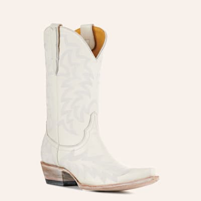 Cavender’s Women’s Leather White Snip Toe Cowboy Boots | Cavender's