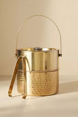 Golden Ice Bucket with Tongs | Anthropologie (US)