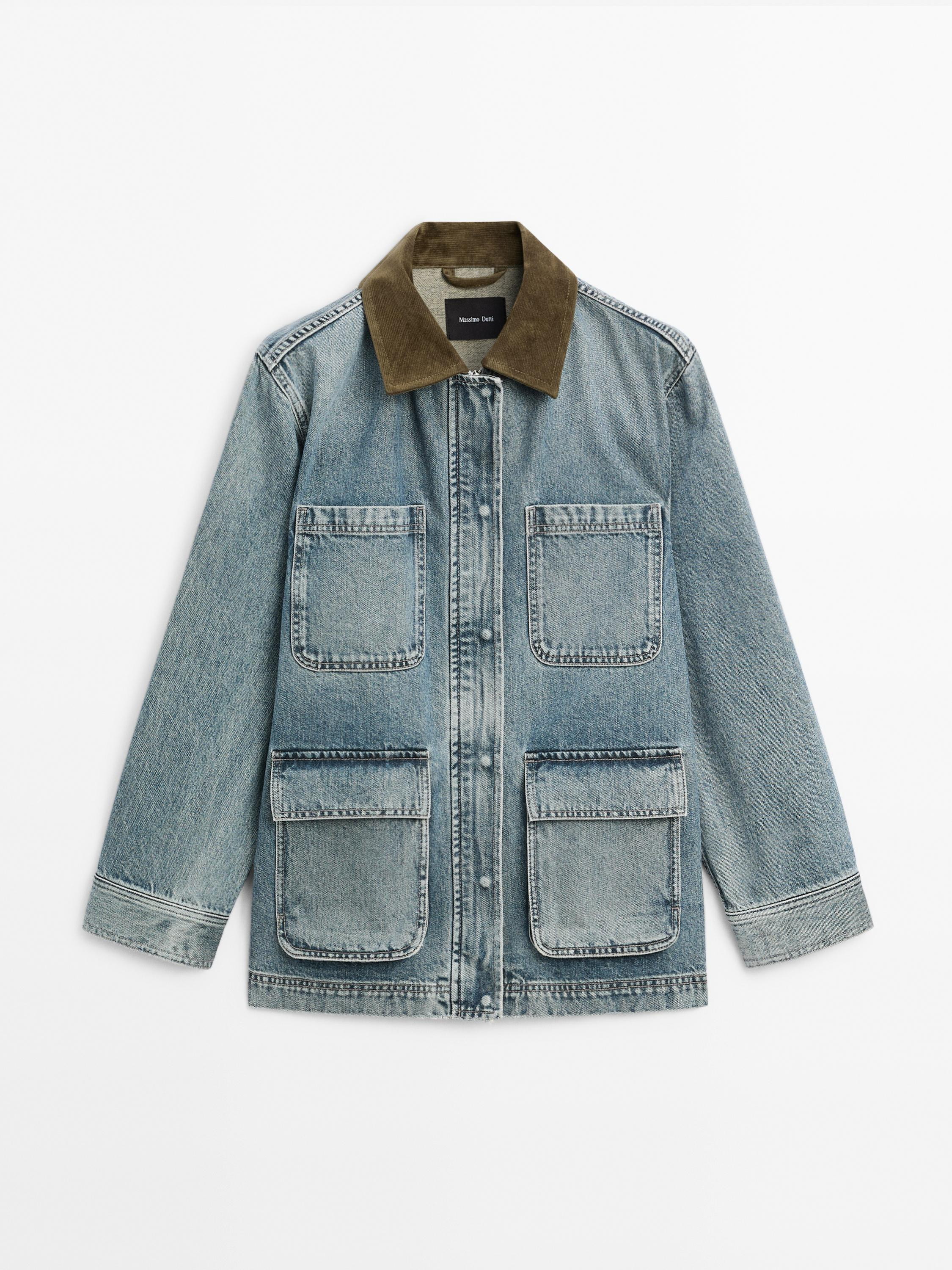 Denim jacket with pockets · Light Blue · Suits | Massimo Dutti | Massimo Dutti UK