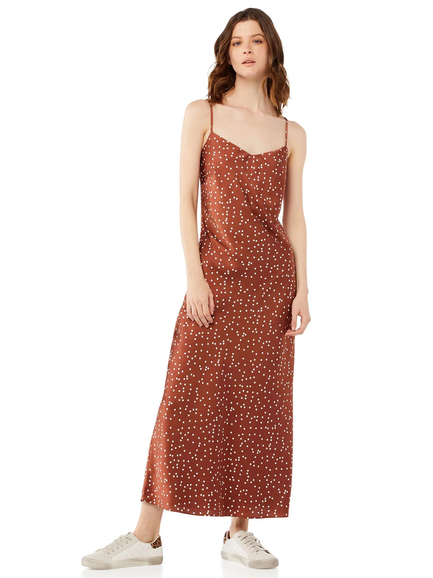 Scoop Women's Print Slip Dress - Walmart.com | Walmart (US)