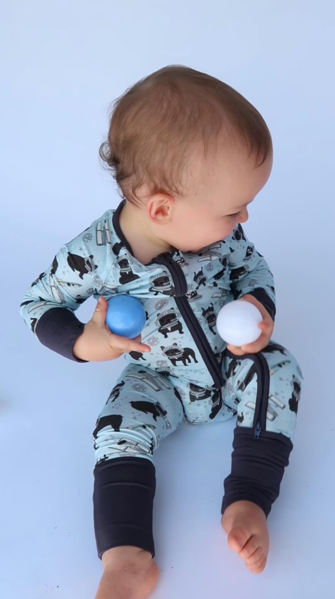 French Bulldog Baby Sleepsuits Onsie Baby Shower Gift Onesie Pajamas Bamboo Romper Baby Footed Ki... | Etsy (US)