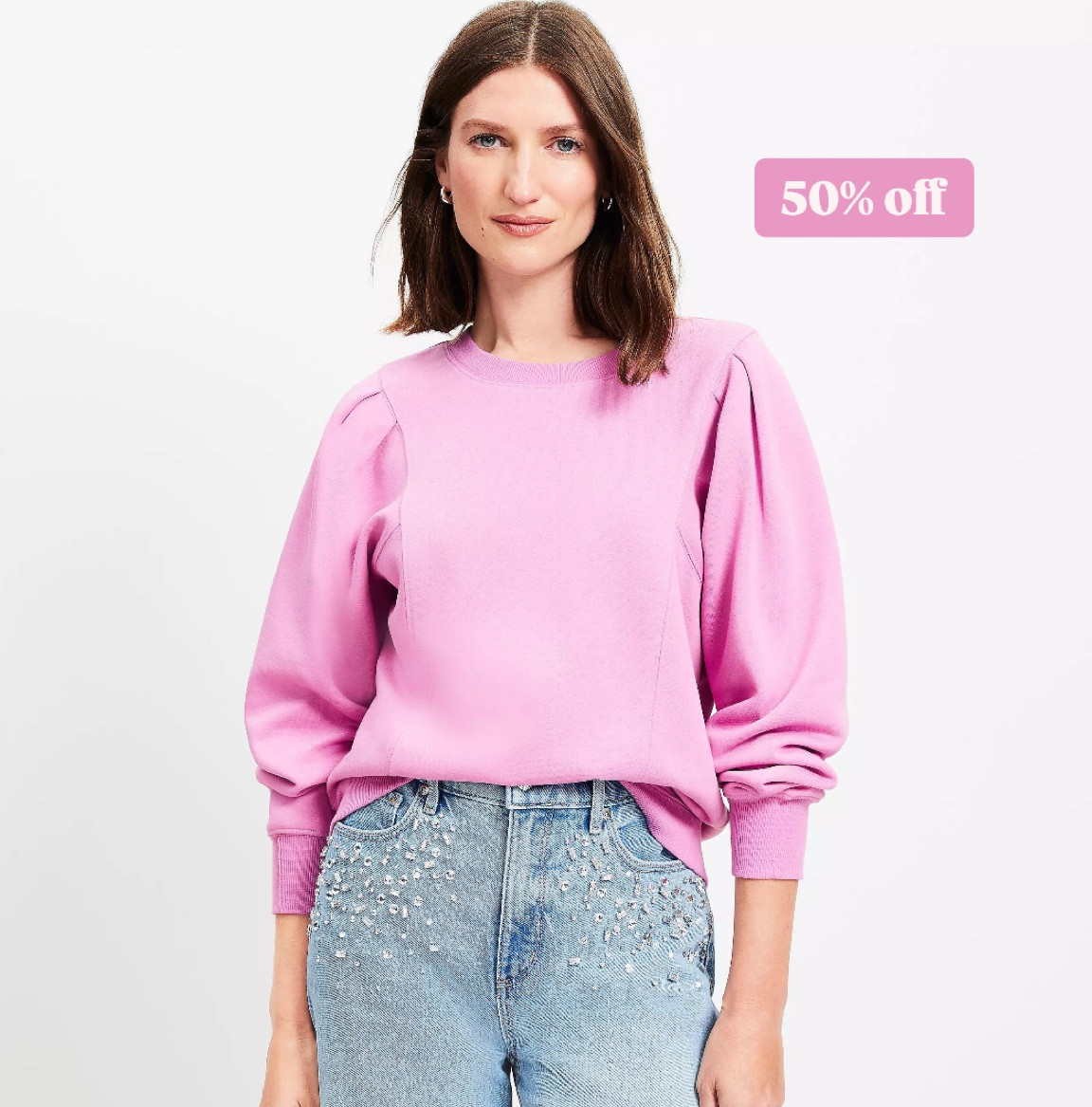 Pink LOFT sweatshirt 💗









perfect for a casual Valentine look
Valentine’s Day | Galentine’s Day
Anthropologie heart jewelry 

#LTKSaleAlert #LTKStyleTip #LTKFindsUnder50