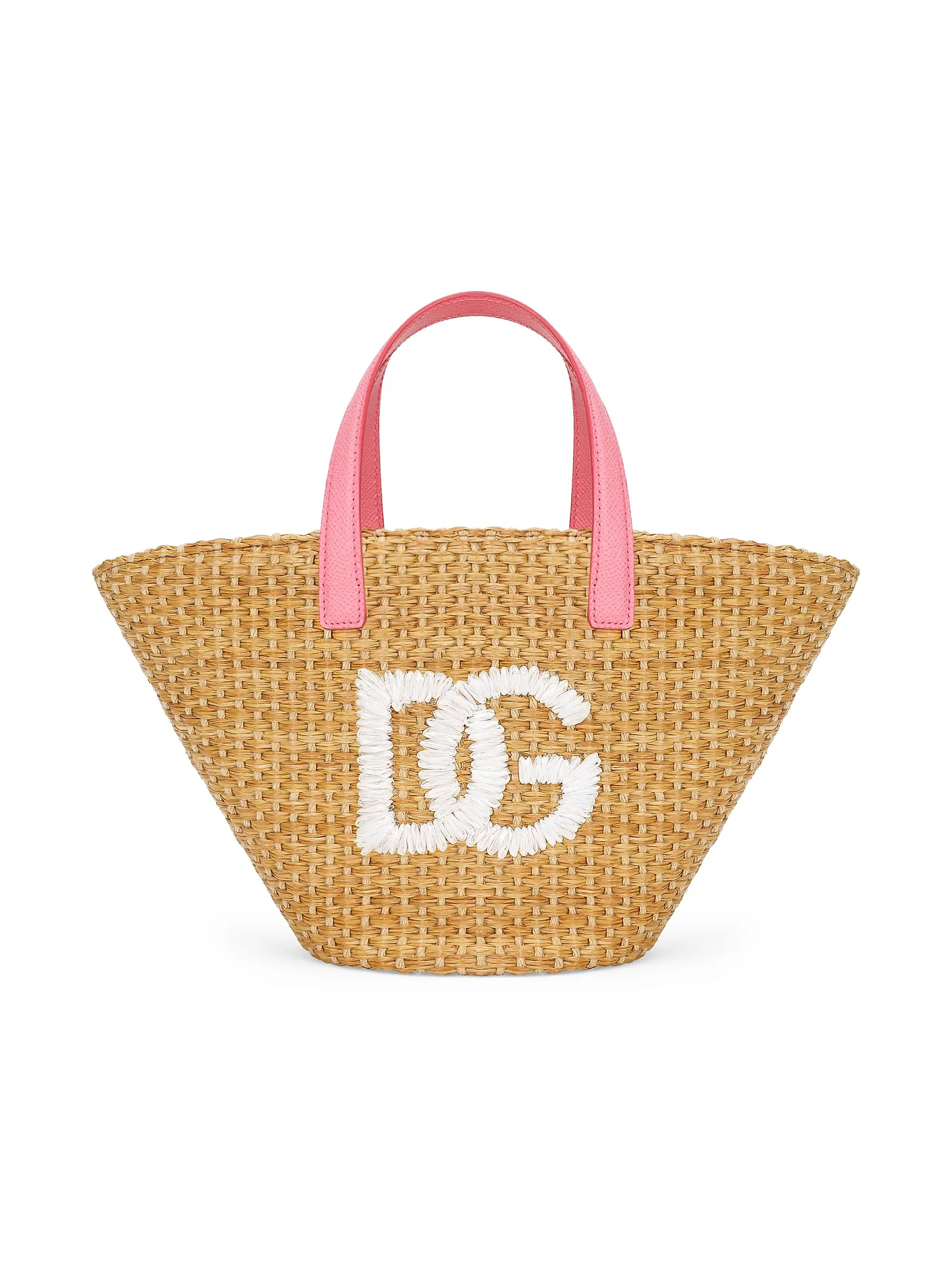 Logo Woven Floral-Lined Tote Bag | Saks Fifth Avenue