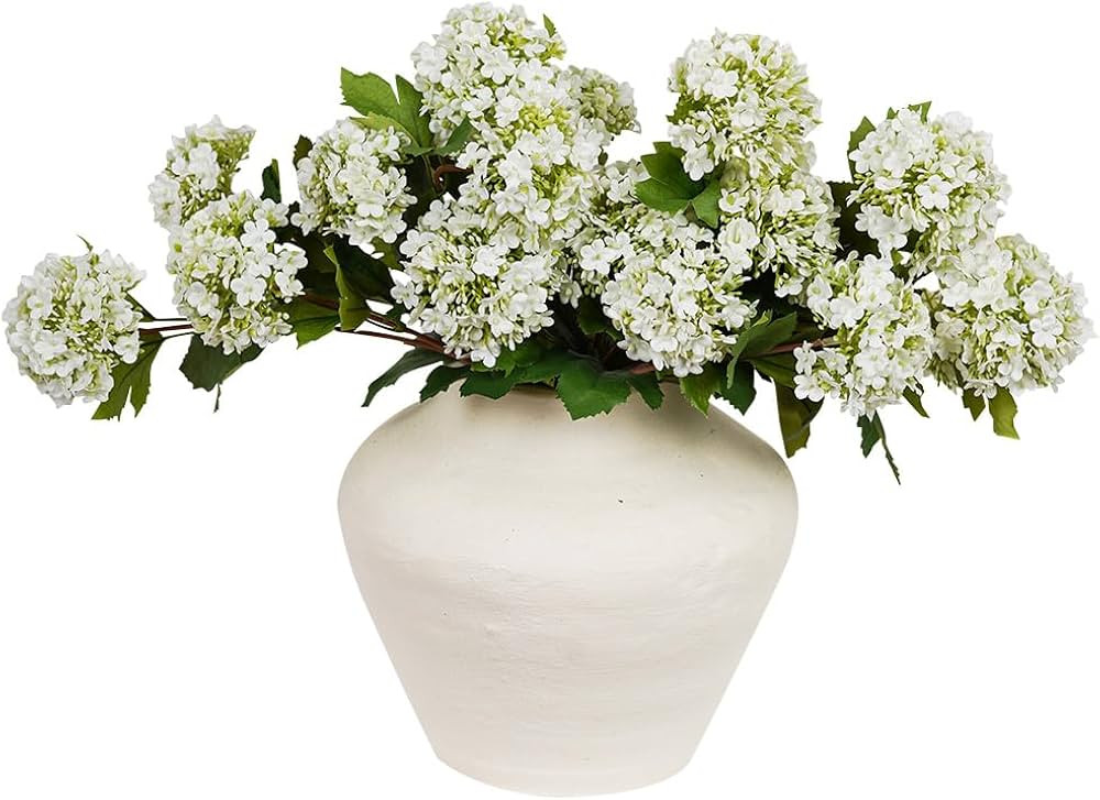 Melorca&Guilla Artificial Flowers for Decoration, 3Pcs 23inch White Hydrangea Fake Flowers,Faux F... | Amazon (US)