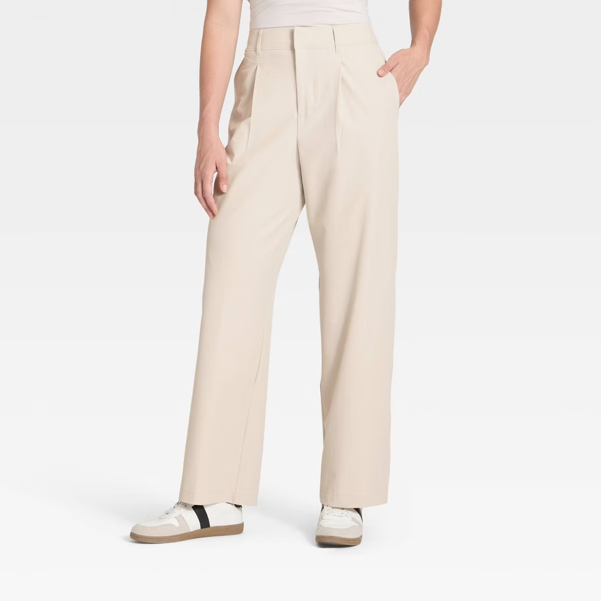 Women's Active Light Woven High-Rise Trouser Pants - All In Motion™ | Target
