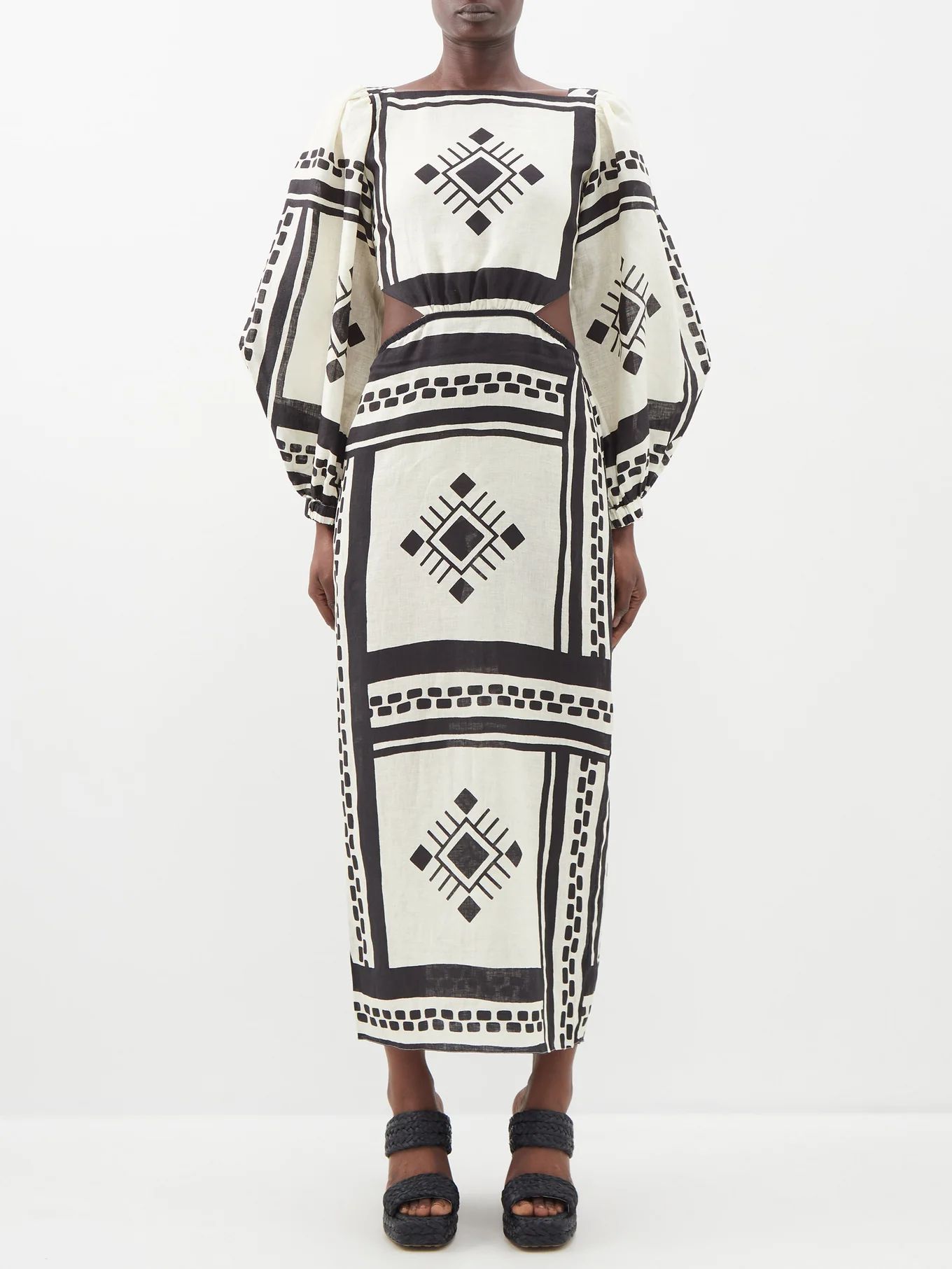 Schamama printed linen dress | Johanna Ortiz | Matches (US)