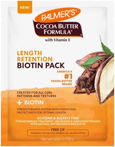 Palmer's Cocoa Butter & Biotin Length Retention Biotin Pack, 2.1 Ounce | Amazon (US)