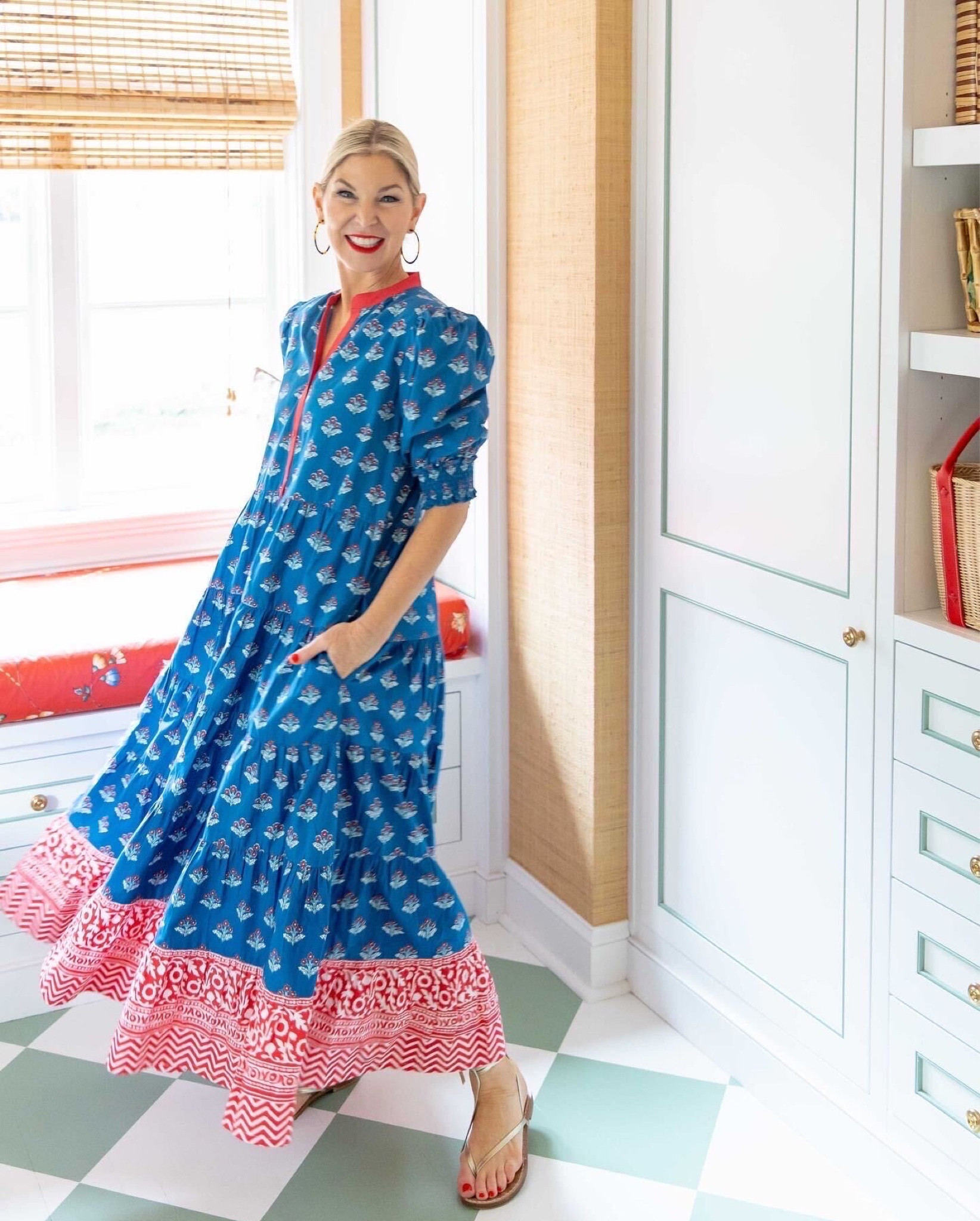 Wearing a small in this gorgeous dress from
Printfresh! Paired it with leather wrap sandals and earrings from J. Crew

#LTKSeasonal #LTKFind #LTKstyletip