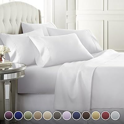 Danjor Linens 6 Piece Hotel Luxury Soft 1800 Series Premium Bed Sheets Set, Deep Pockets, Hypoall... | Amazon (US)