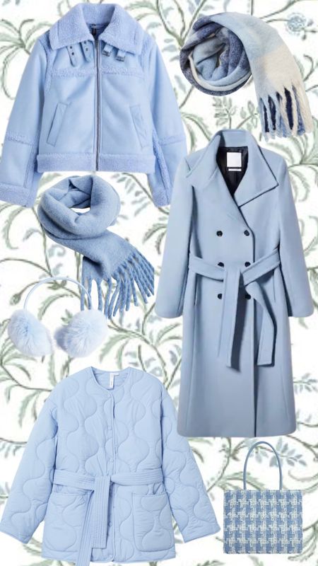 🤍Winter Blues🤍 so many beautiful blues to wear this winter! #bluecoats #womensfashion
