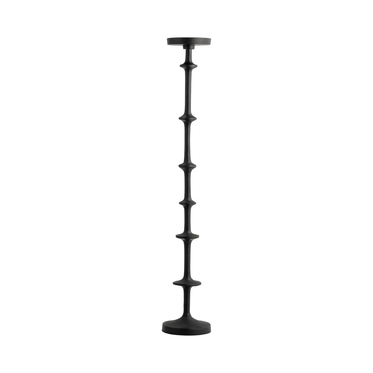 Adel Modern Metal Wood Aluminum Candle Holder for Pillar or Taper Candles Decorative Single Candl... | Wayfair North America