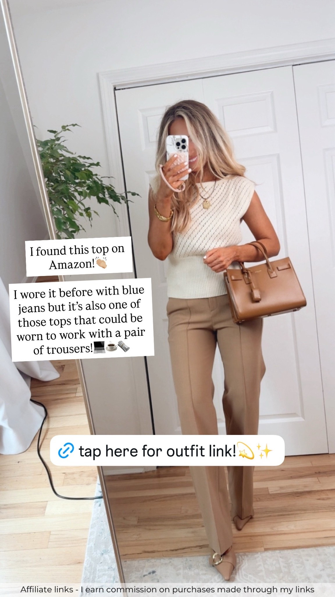 Affiliate links - I earn commission on purchases made through my links 

Workwear
Amazon work tops
Camel pants
Biz casual

#LTKWorkwear