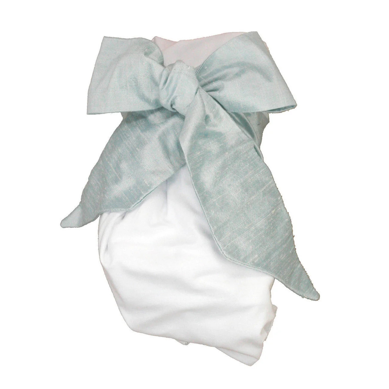 Bow Swaddle® Sea Blue Silk | Loozieloo