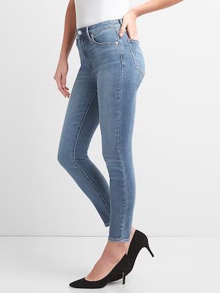 Gap Womens Washwell Super High Rise Curvy True Skinny Jeans (Medium) Medium Indigo Size 24 | Gap US