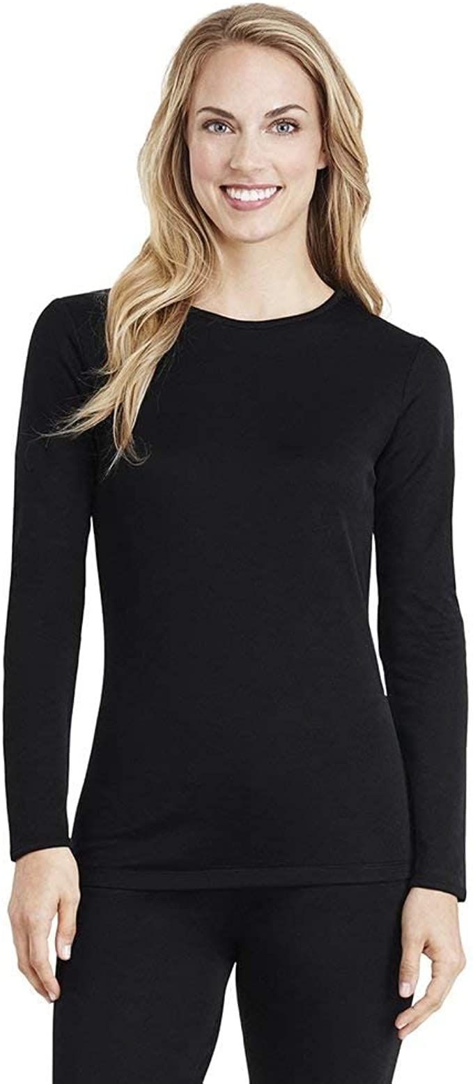 Cuddl Duds Women's Fleecewear with Stretch Crew Neck | Amazon (US)