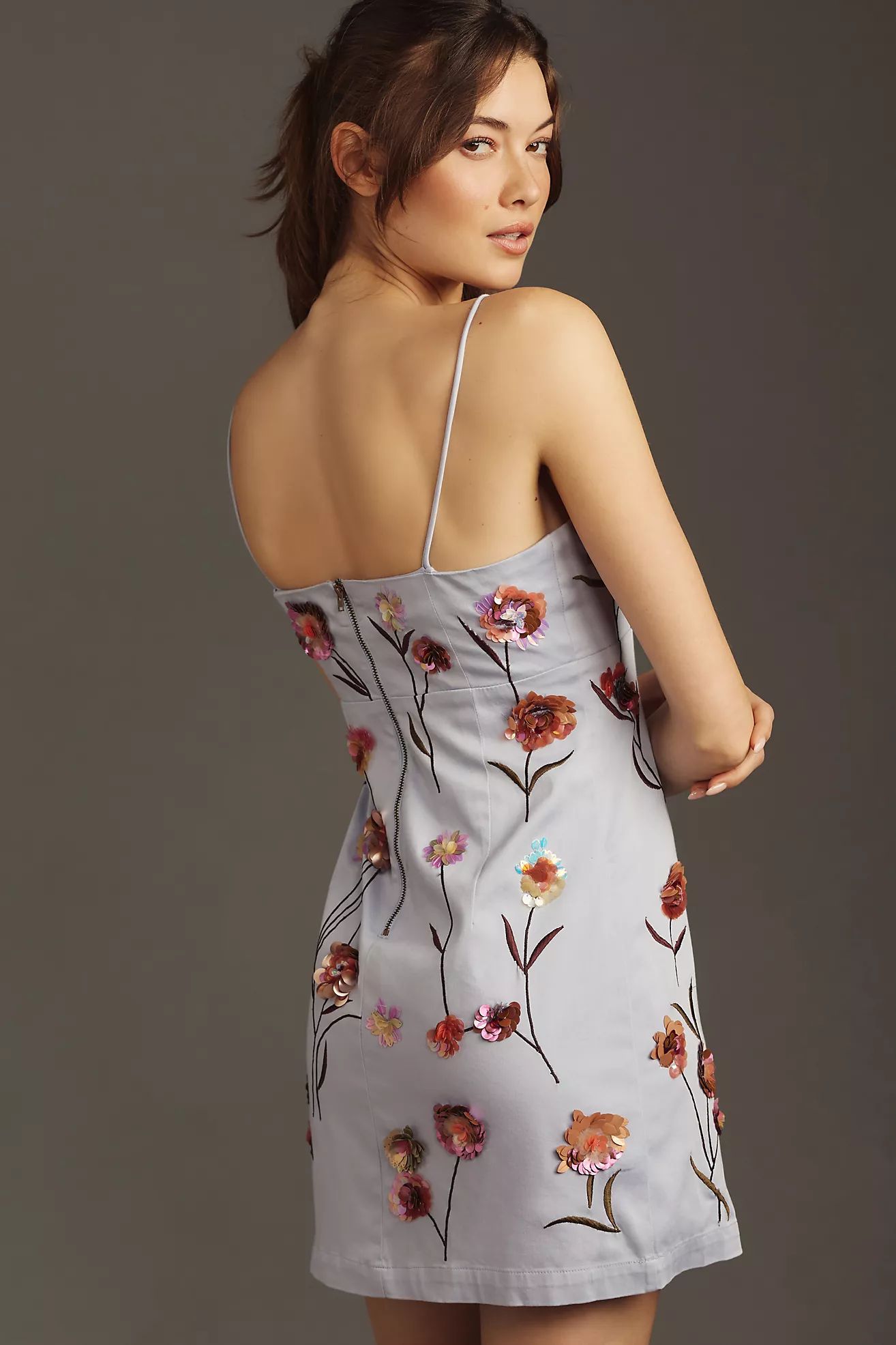 The Brynne 3-D Spaghetti-Strap Dress by Maeve | Anthropologie (US)