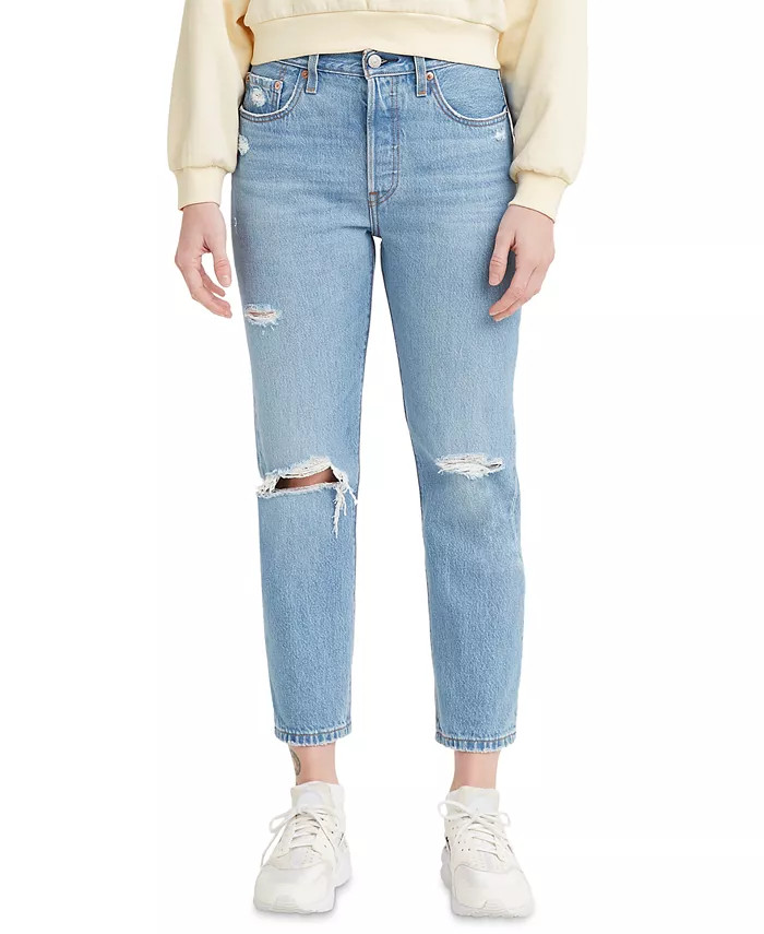 501® Cropped Straight-Leg Jeans | Macys (US)
